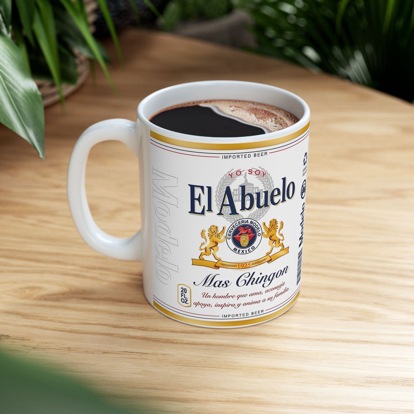El Abuelo Mas Chingon Coffee Mug, Funny Drinking Cup