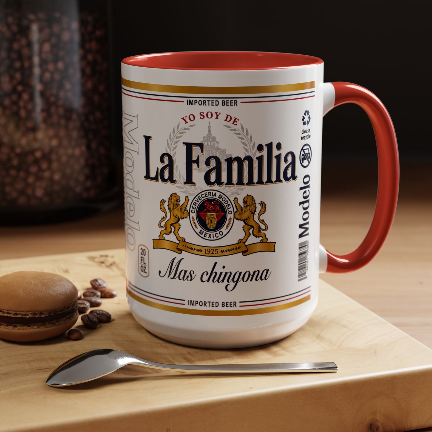 La Familia Más Chingona Mug, Funny Spanish Family Coffee Cup
