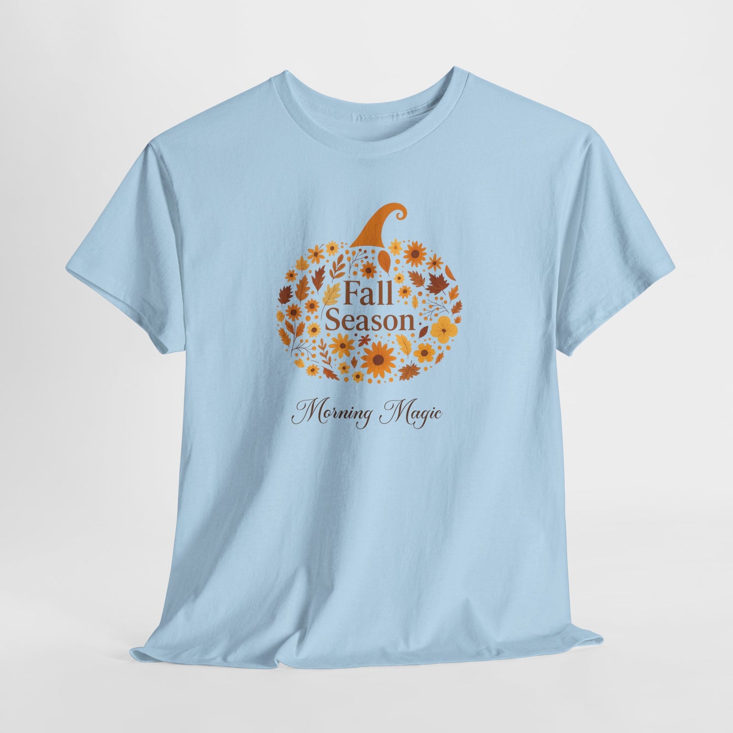Fall Season Pumpkin T-Shirt, Morning Magic Graphic Tee