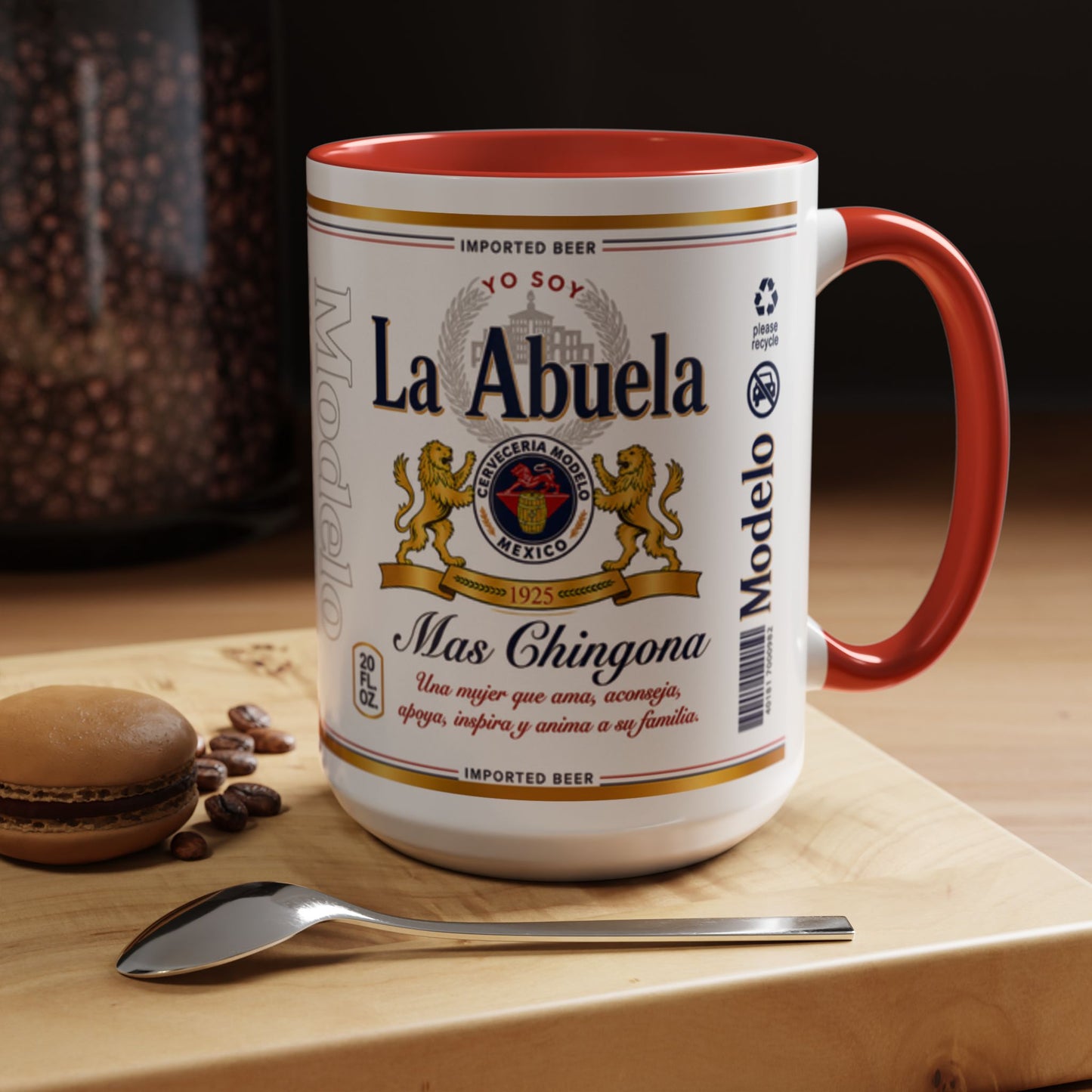 La Abuela Más Chingona Mug, Spanish Grandma Coffee Cup