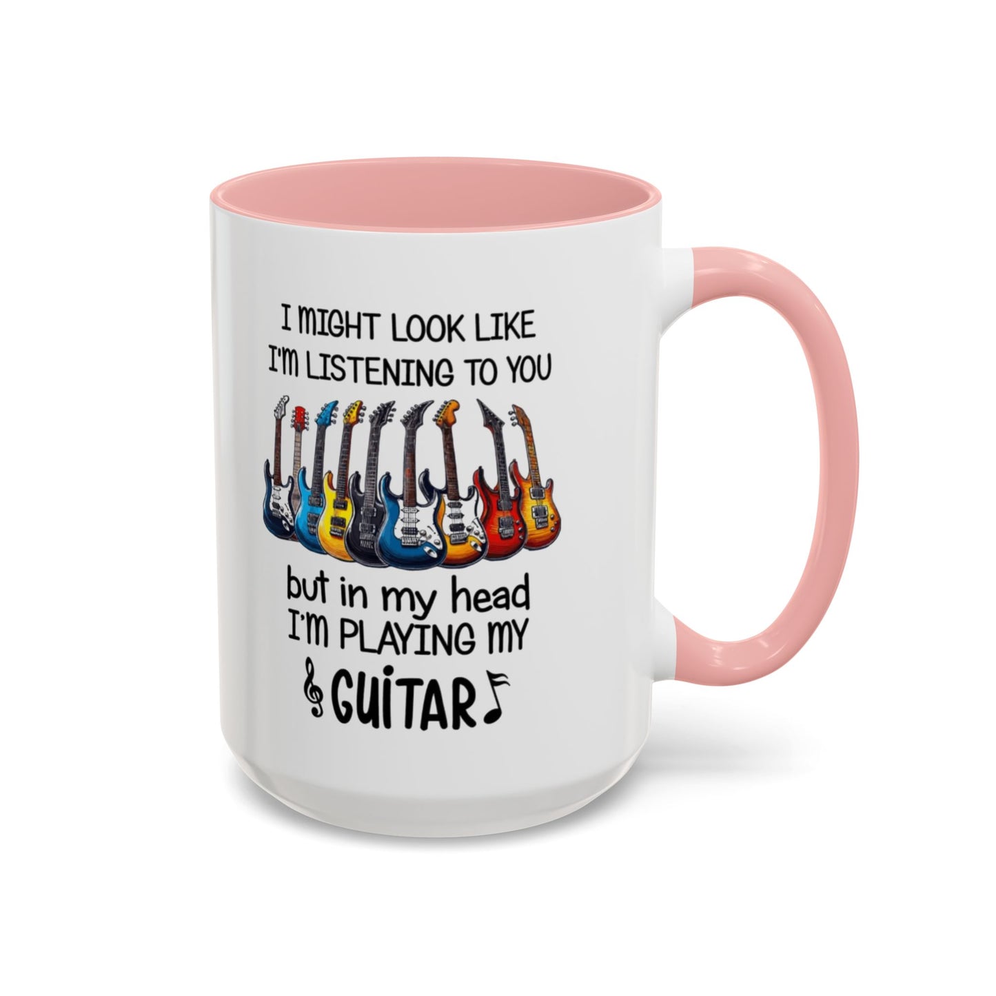 Funny Guitar Coffee Mug, I’m Playing My Guitar Cup
