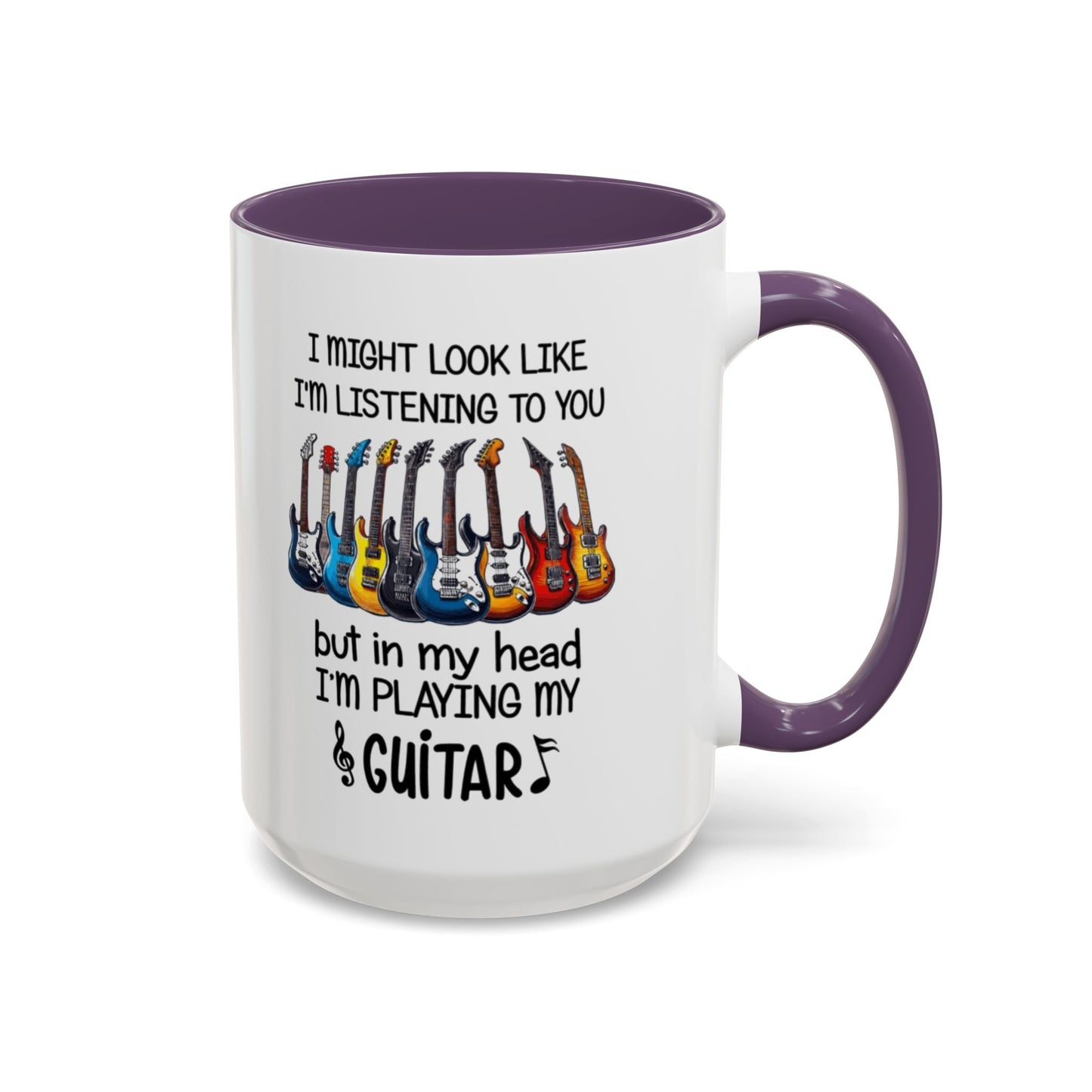 Funny Guitar Coffee Mug, I’m Playing My Guitar Cup