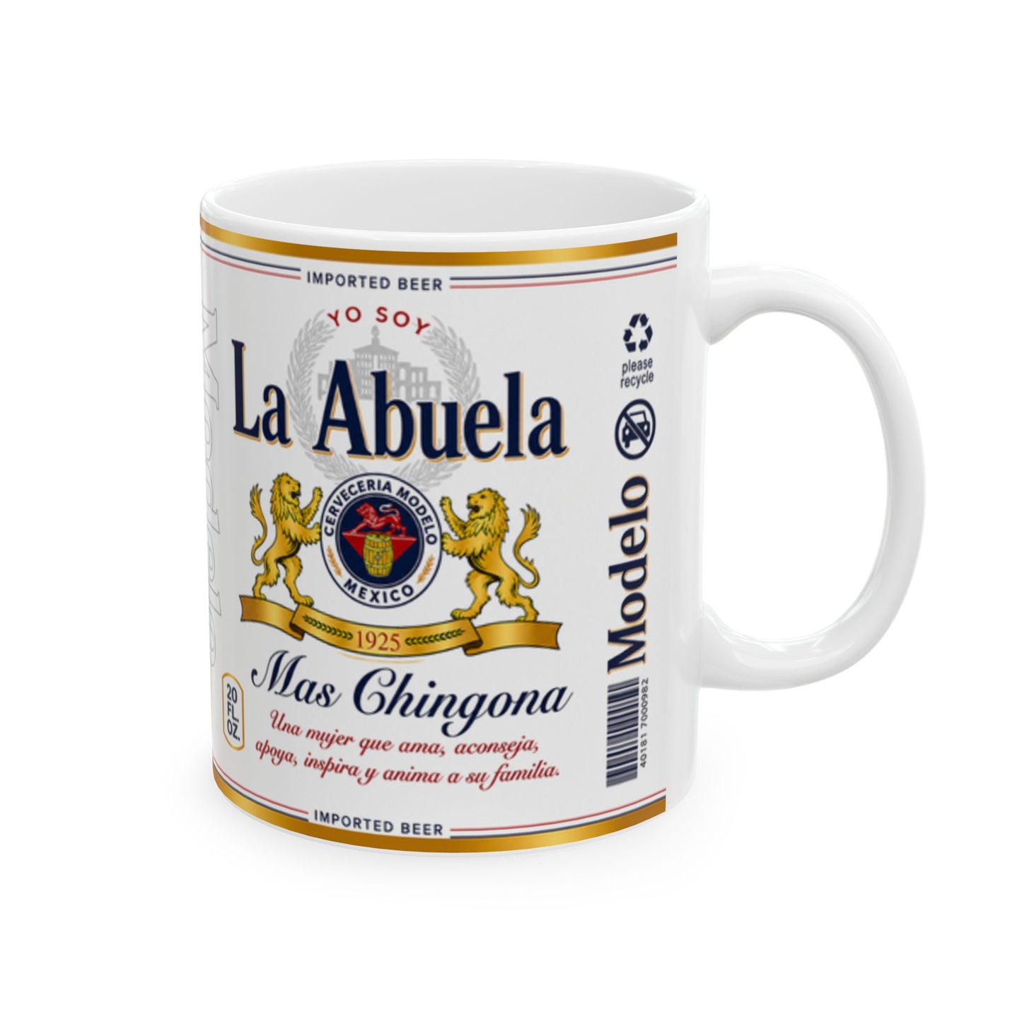 Yo Soy La Abuela Más Chingona Mug, Spanish Grandmother Gift