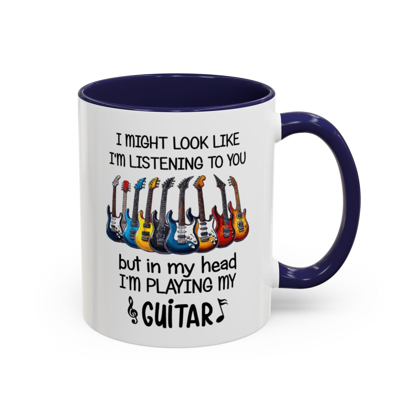 Funny Guitar Coffee Mug, I’m Playing My Guitar Cup