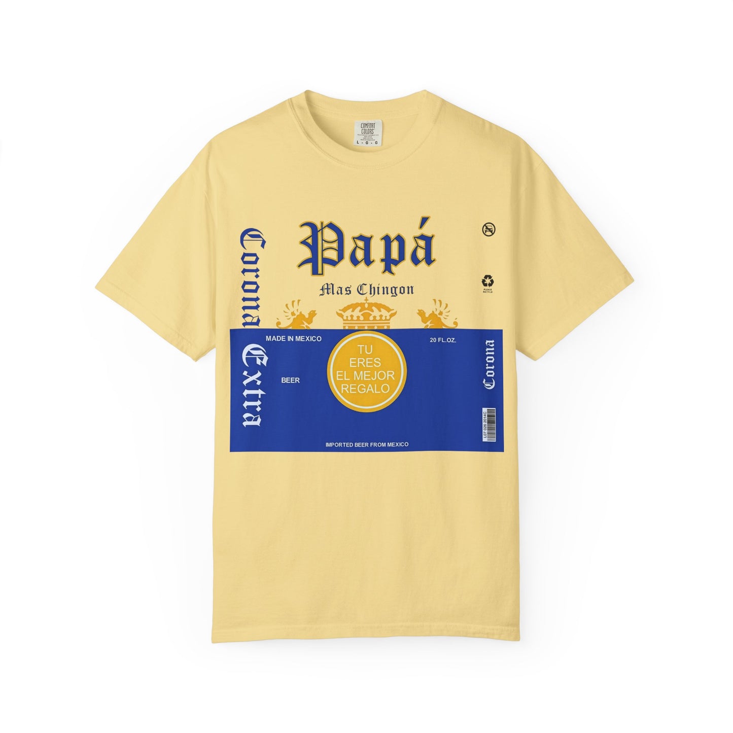 Beer T-shirt for Dads, Corona Extra Papa Mas Chingon