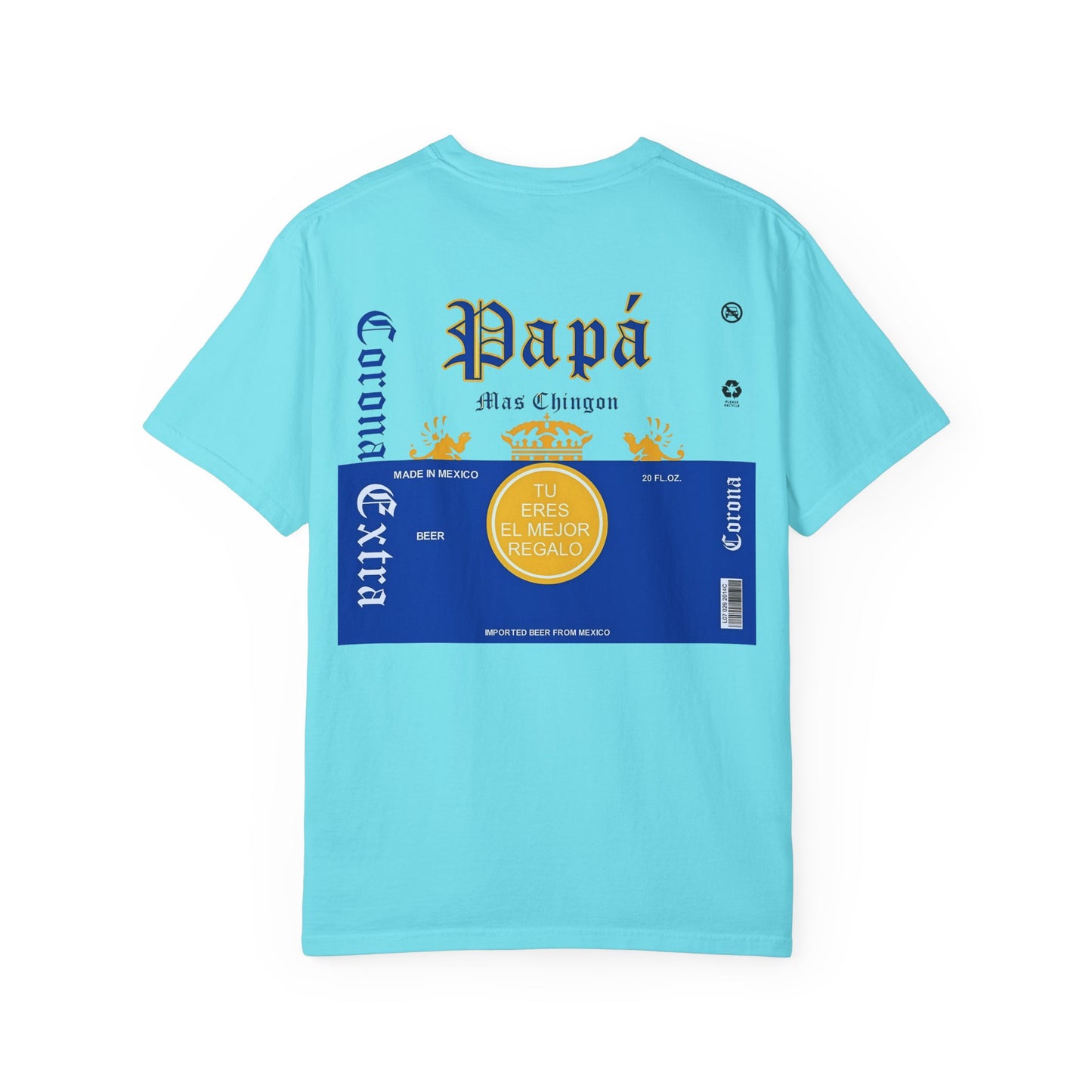 Beer T-shirt for Dads, Corona Extra Papa Mas Chingon