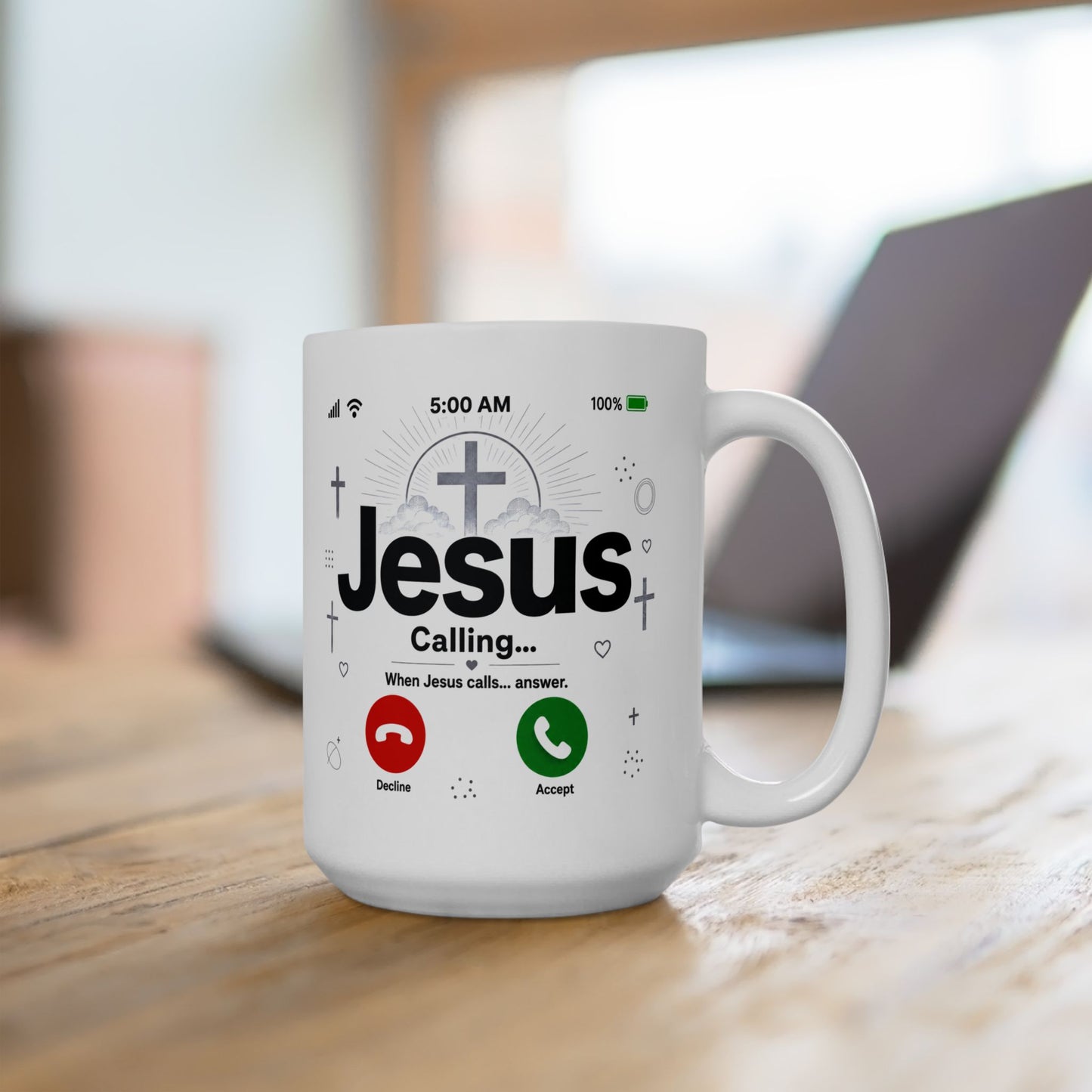 Jesus Calling Mug, Christian Coffee Cup