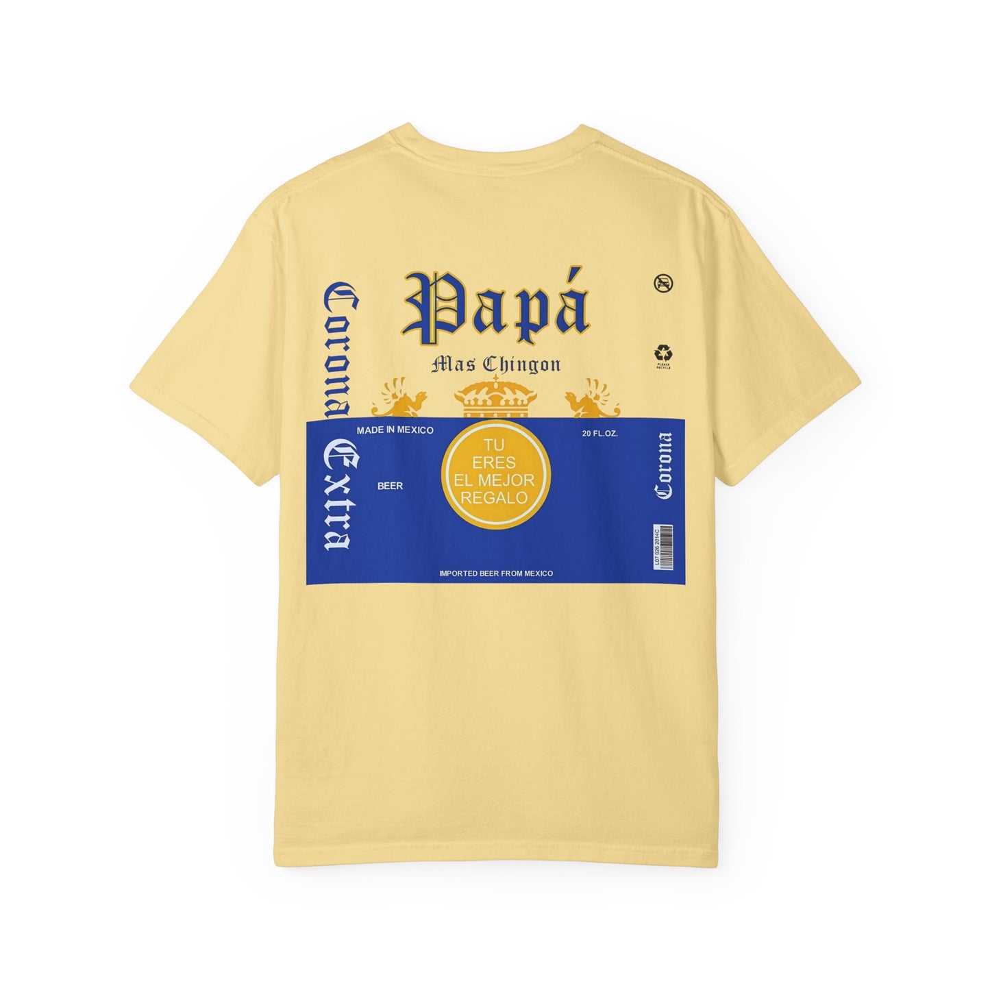 Beer T-shirt for Dads, Corona Extra Papa Mas Chingon