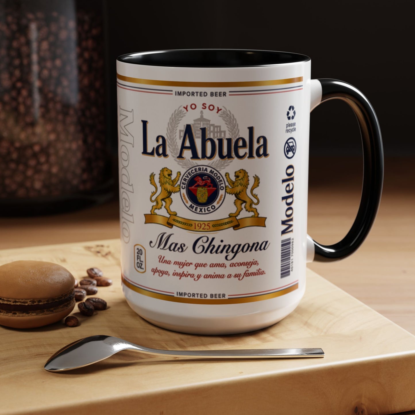 La Abuela Más Chingona Mug, Spanish Grandma Coffee Cup