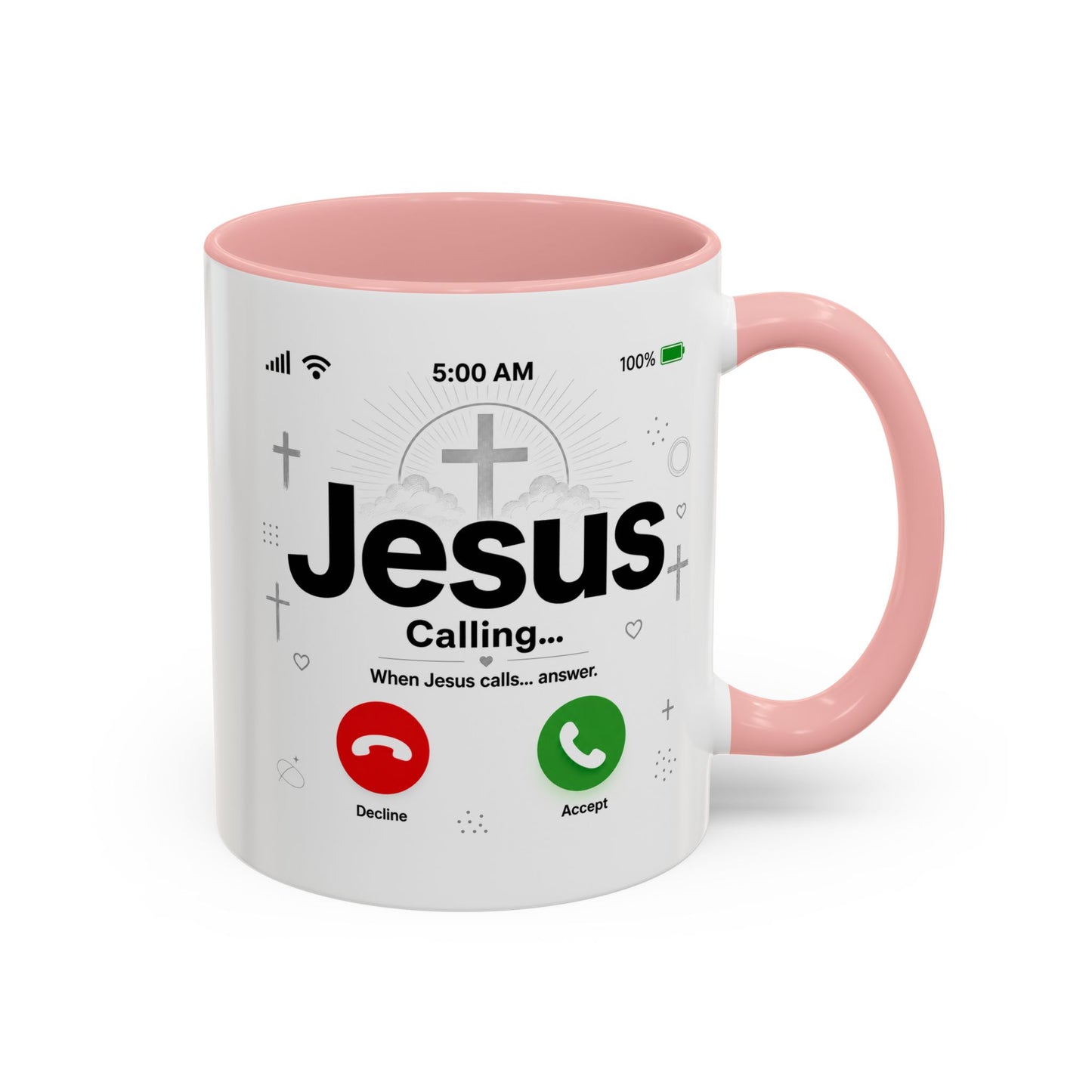 Jesus Calling Mug Christian Coffee Cup Faith Gift Pastor Bible Study Church