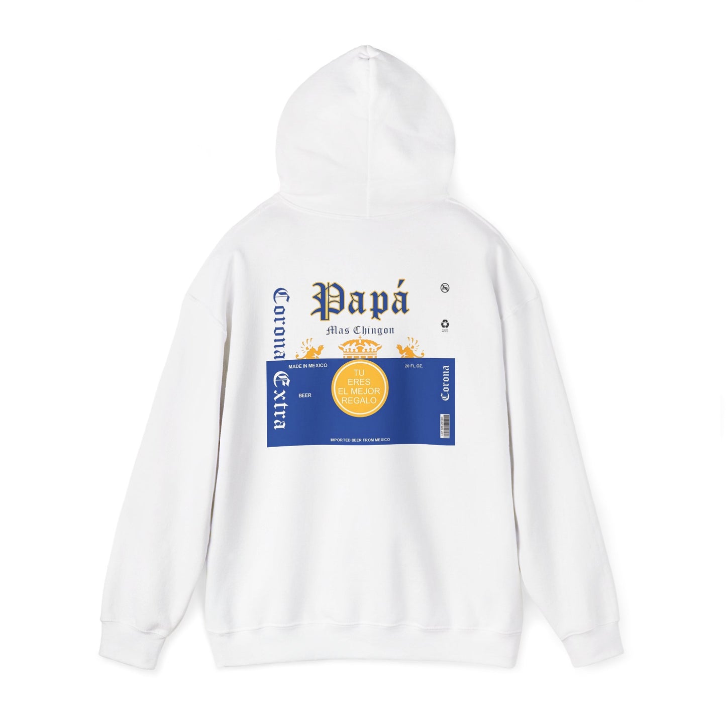 Cool Hoodie for Dad, Corona Extra Papa Mas Chingon