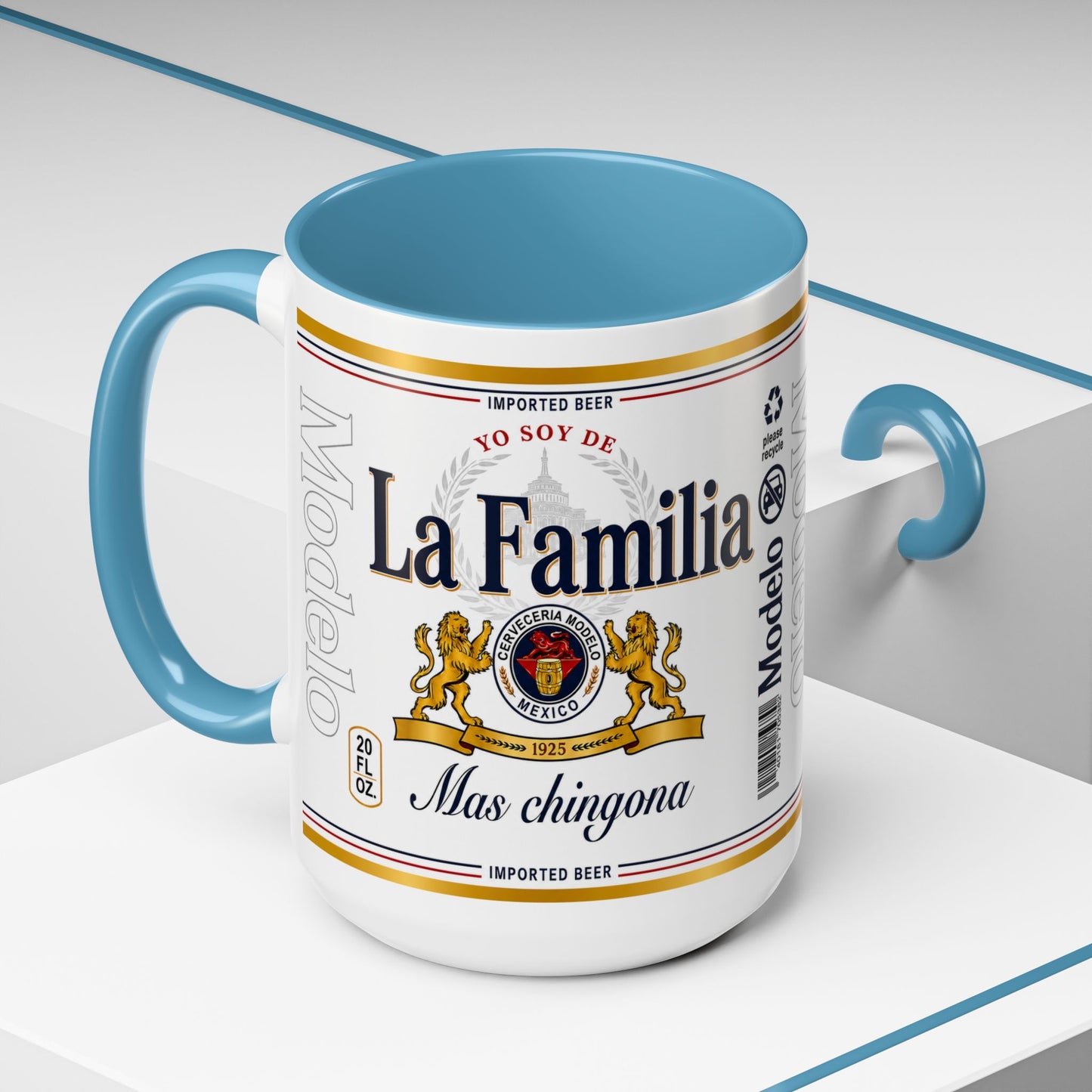 La Familia Más Chingona Mug, Funny Spanish Family Coffee Cup