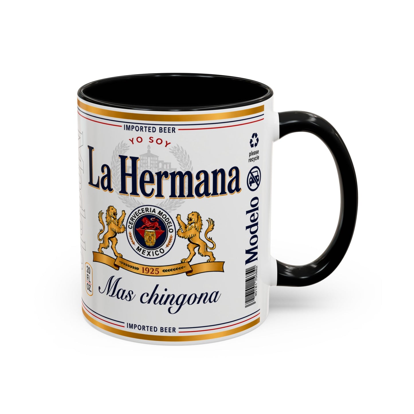 La Hermana Más Chingona Mug, Funny Spanish Sister Coffee Cup