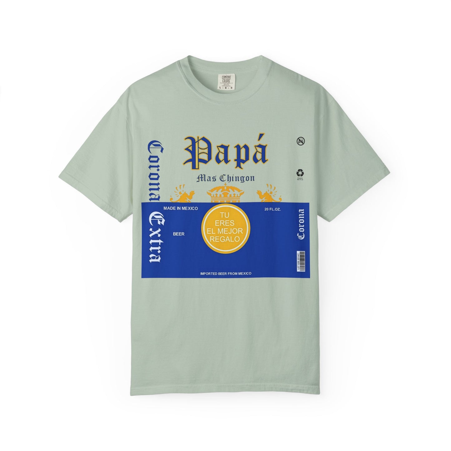 Beer T-shirt for Dads, Corona Extra Papa Mas Chingon