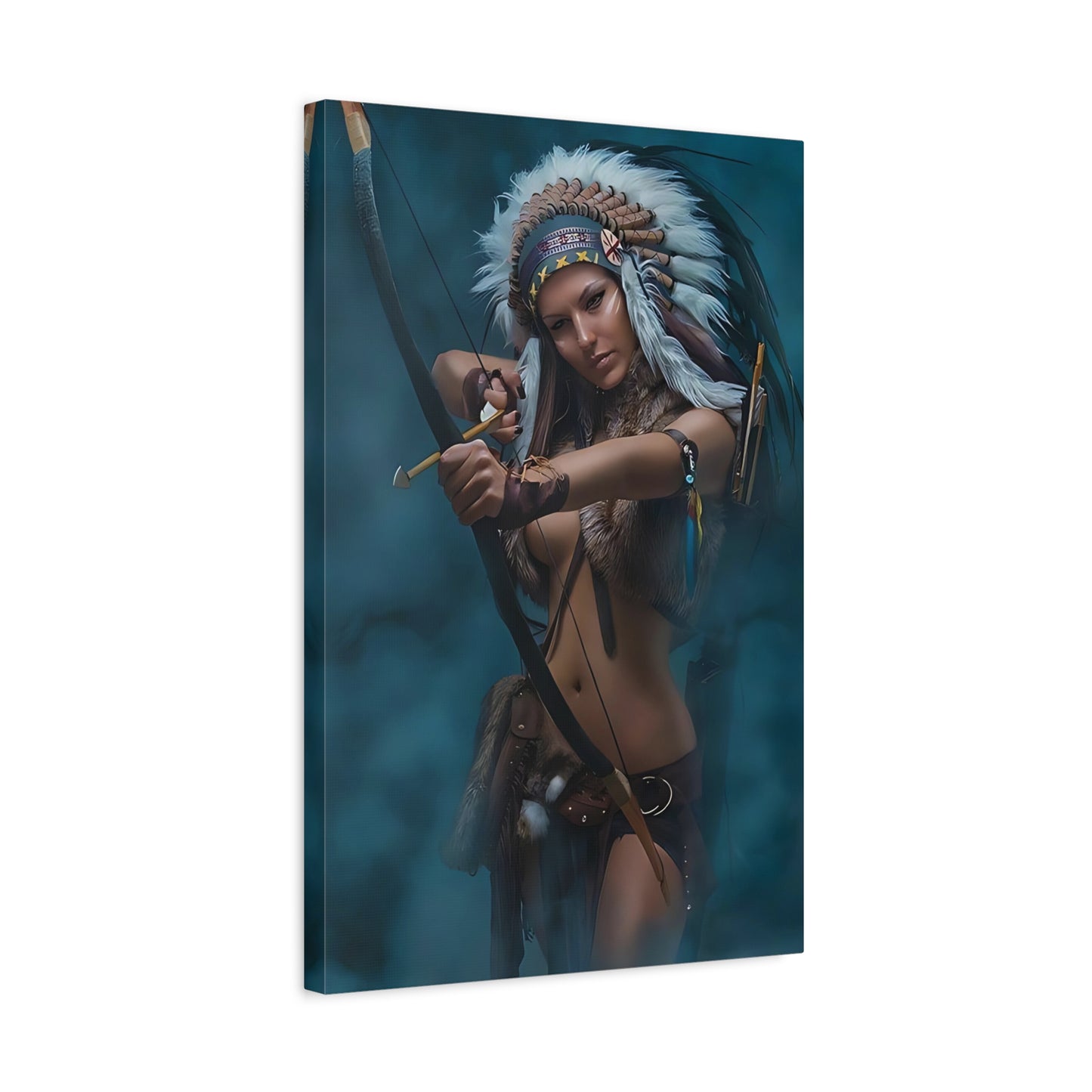 Warrior Spirit – Canvas Wall Art with Bow and Arrow