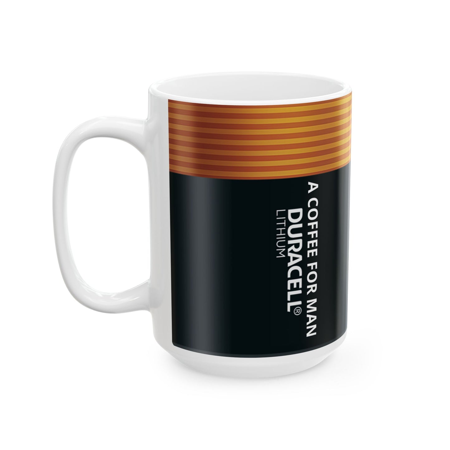Funny Battery Coffee Mug for Men, Unique Power Cup