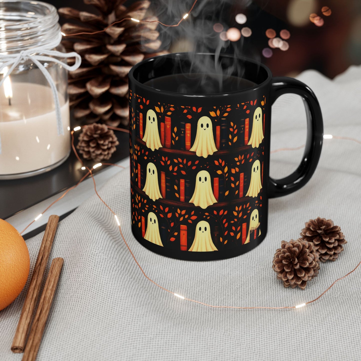 Ghost Library – Halloween Mug