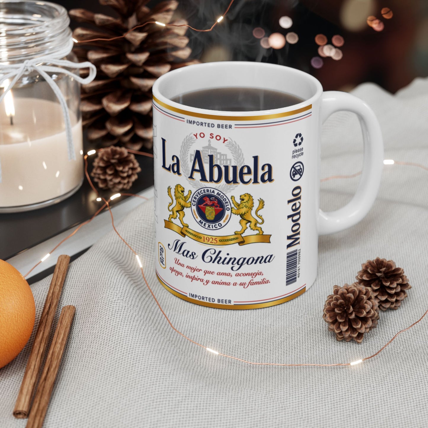 Yo Soy La Abuela Más Chingona Mug, Spanish Grandmother Gift