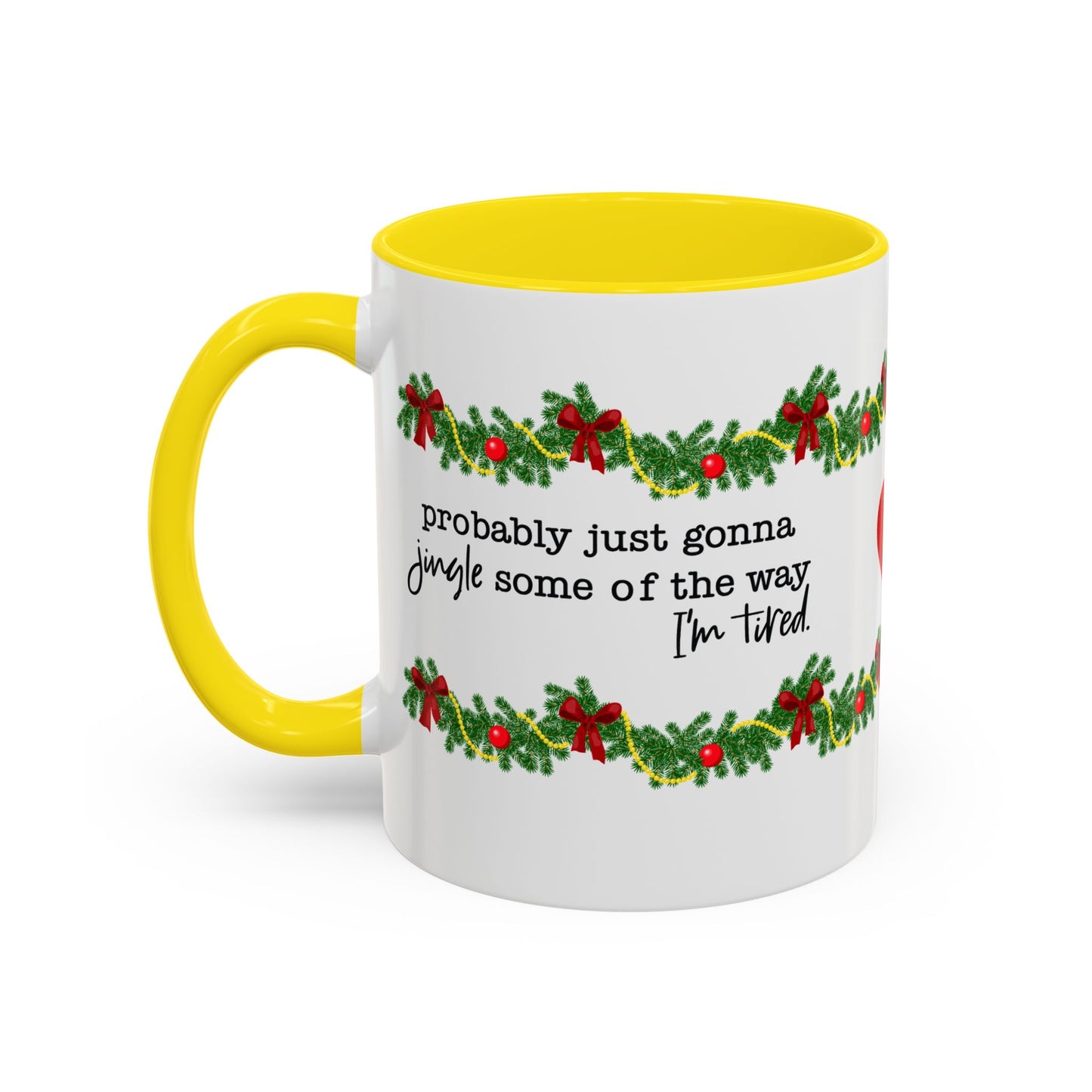 Funny Christmas Garland Mug.