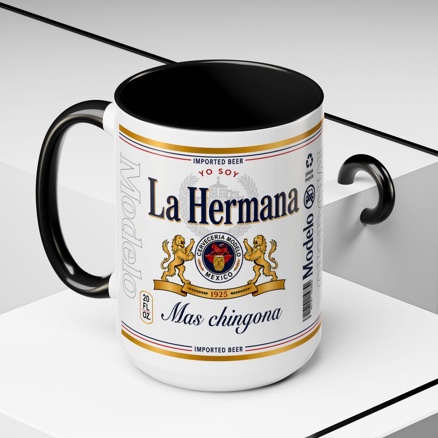 La Hermana Más Chingona Mug, Funny Spanish Sister Coffee Cup