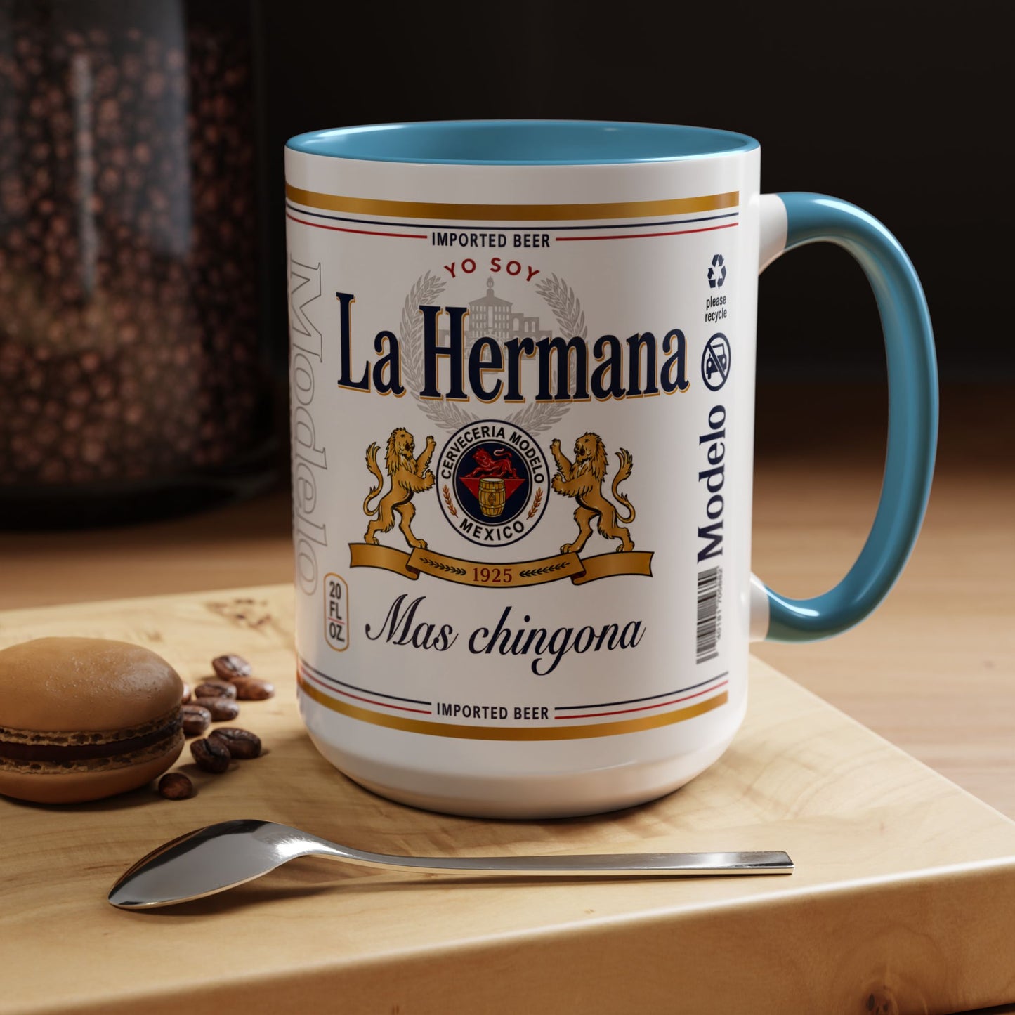 La Hermana Más Chingona Mug, Funny Spanish Sister Coffee Cup