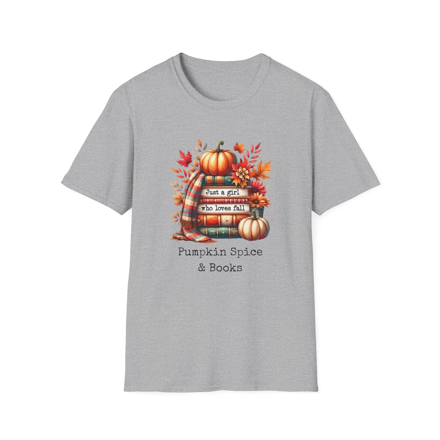 Pumpkin Spice & Books – Fall Reading T-Shirt
