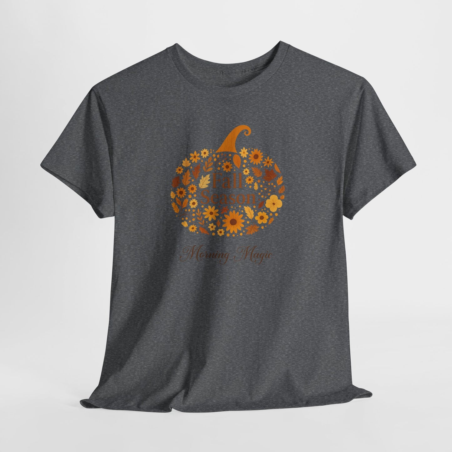 Fall Season Pumpkin T-Shirt, Morning Magic Graphic Tee