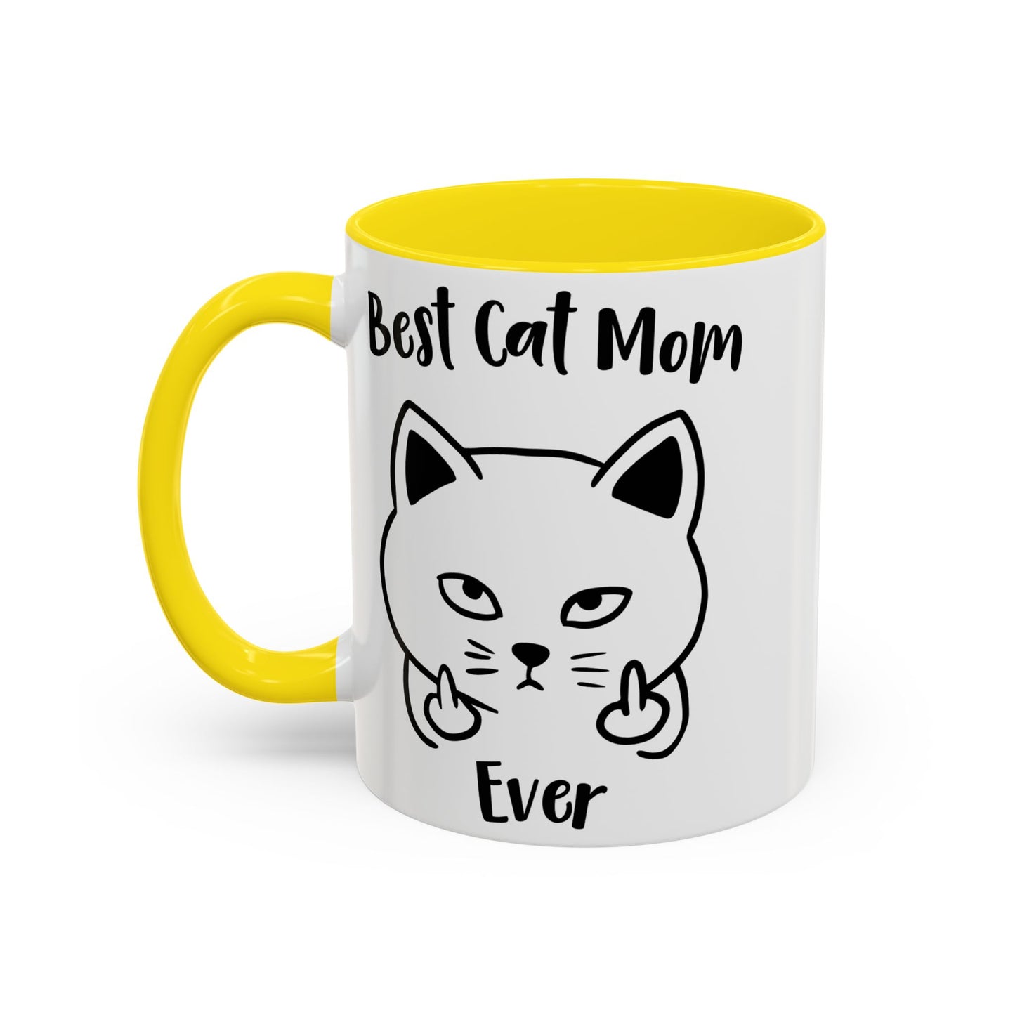 Best Cat Mom Ever Mug, Funny Cat Lover Coffee Cup