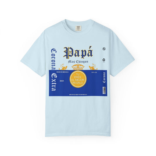 Beer T-shirt for Dads, Corona Extra Papa Mas Chingon