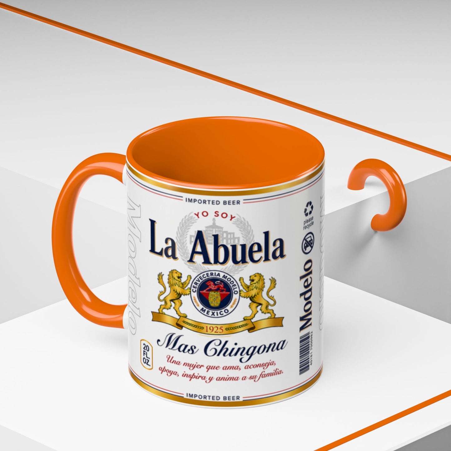 La Abuela Más Chingona Mug, Spanish Grandma Coffee Cup