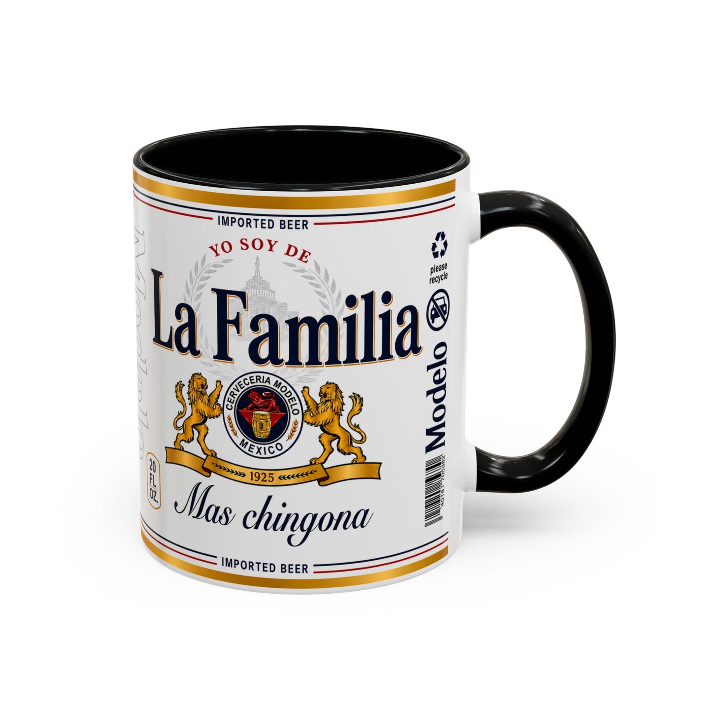 La Familia Más Chingona Mug, Funny Spanish Family Coffee Cup