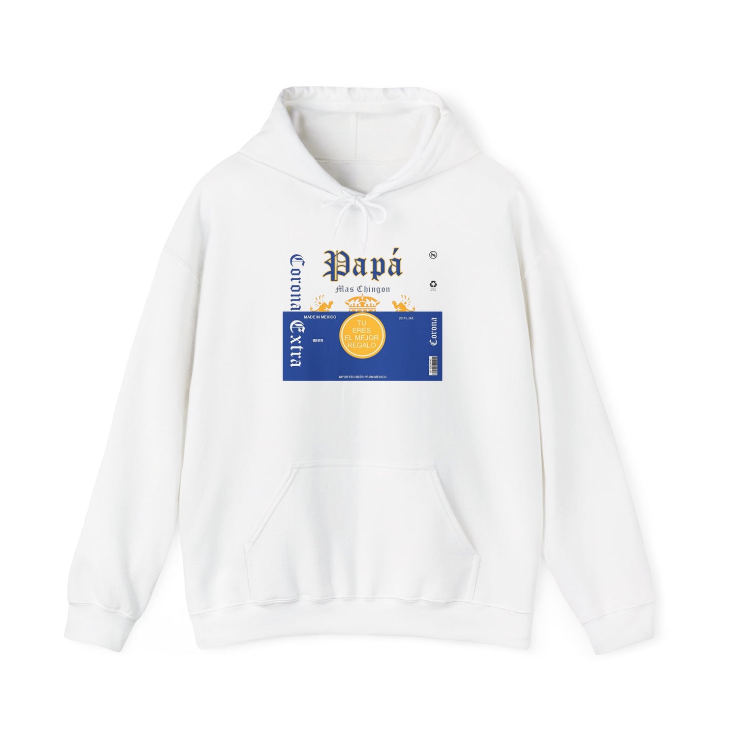 Cool Hoodie for Dad, Corona Extra Papa Mas Chingon