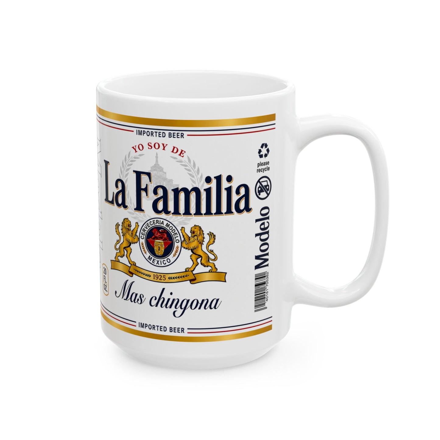 Yo Soy de La Familia Más Chingona Mug, Family Gift, Funny Coffee Cup