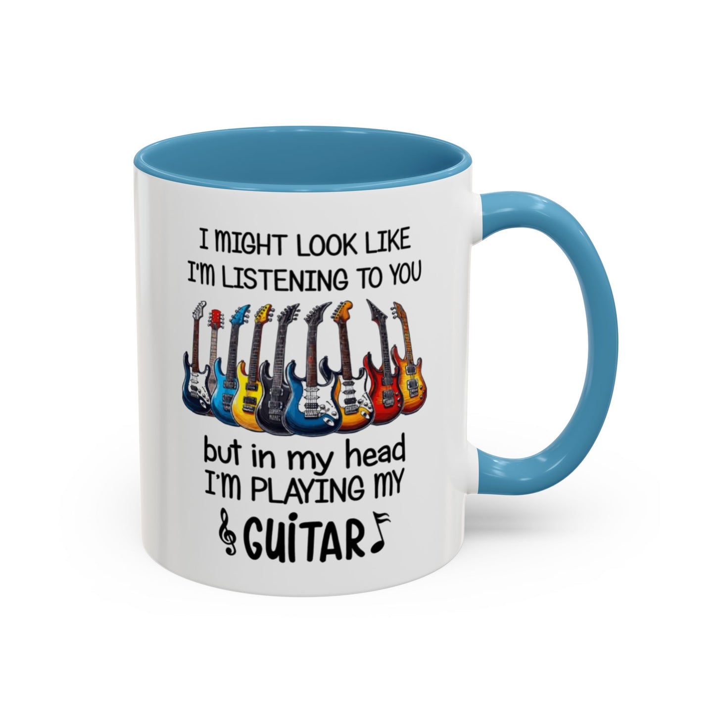 Funny Guitar Coffee Mug, I’m Playing My Guitar Cup
