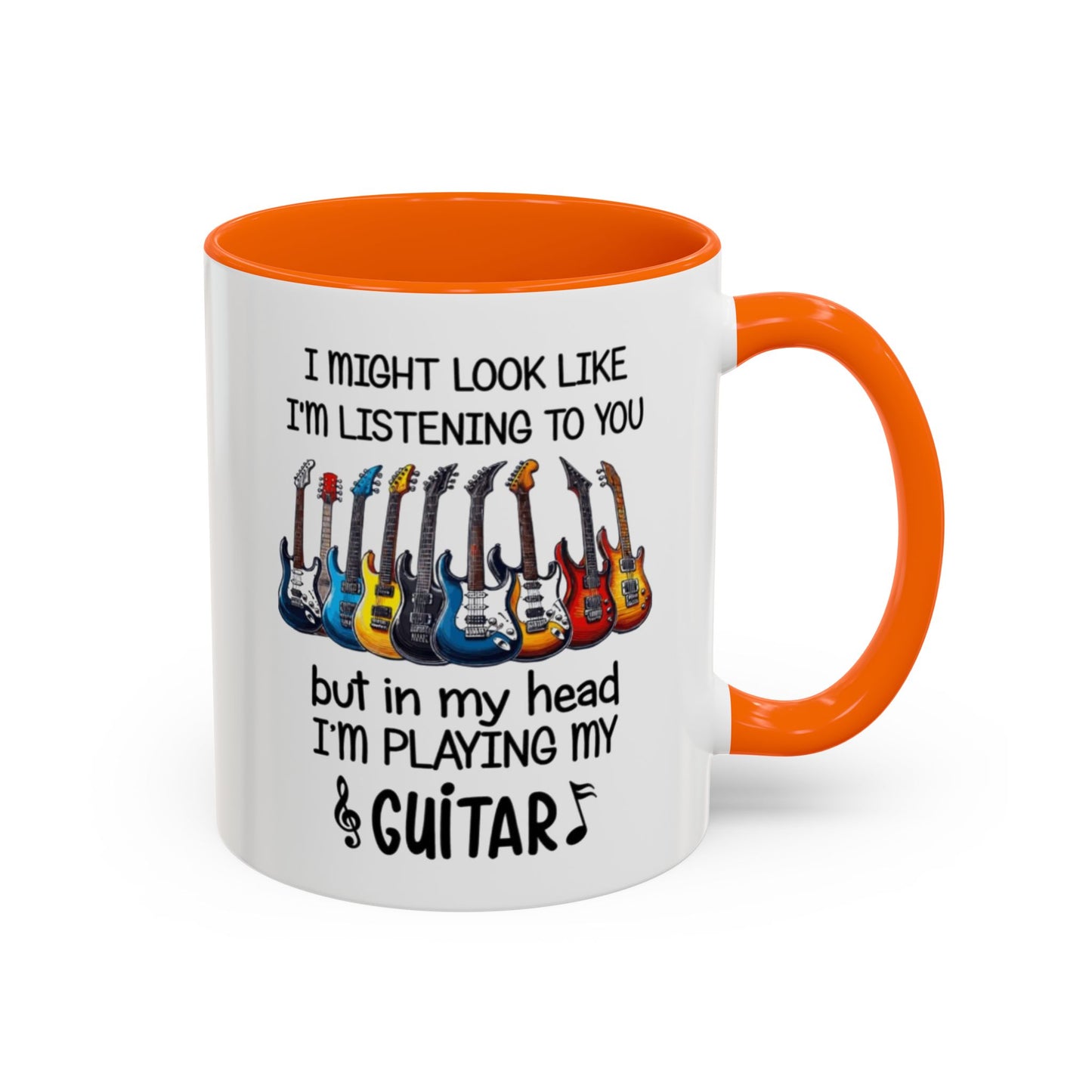 Funny Guitar Coffee Mug, I’m Playing My Guitar Cup