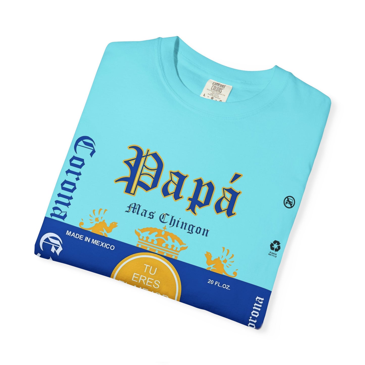 Beer T-shirt for Dads, Corona Extra Papa Mas Chingon