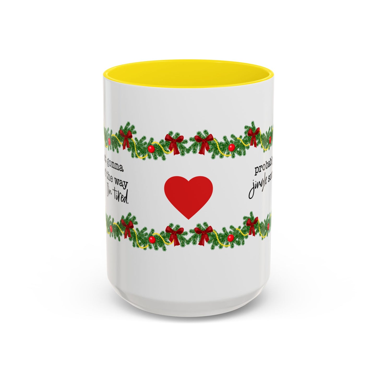 Funny Christmas Garland Mug.
