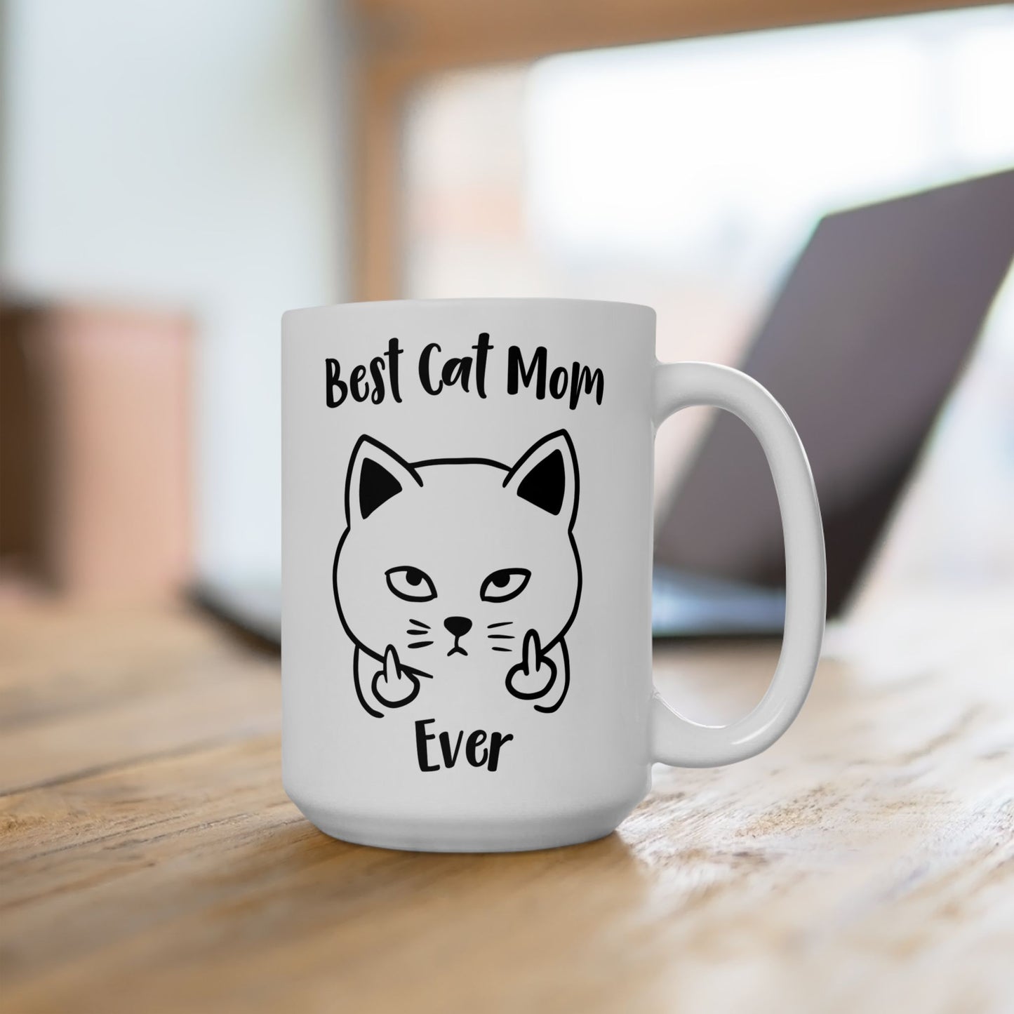 Funny Best Cat Mom Mug, Cat Lover Coffee Cup