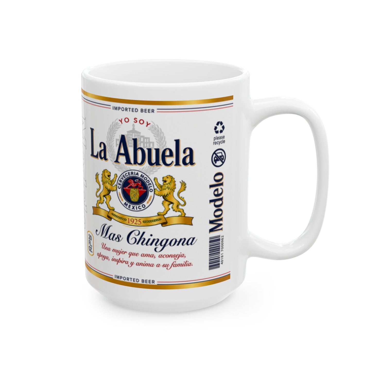 Yo Soy La Abuela Más Chingona Mug, Spanish Grandmother Gift