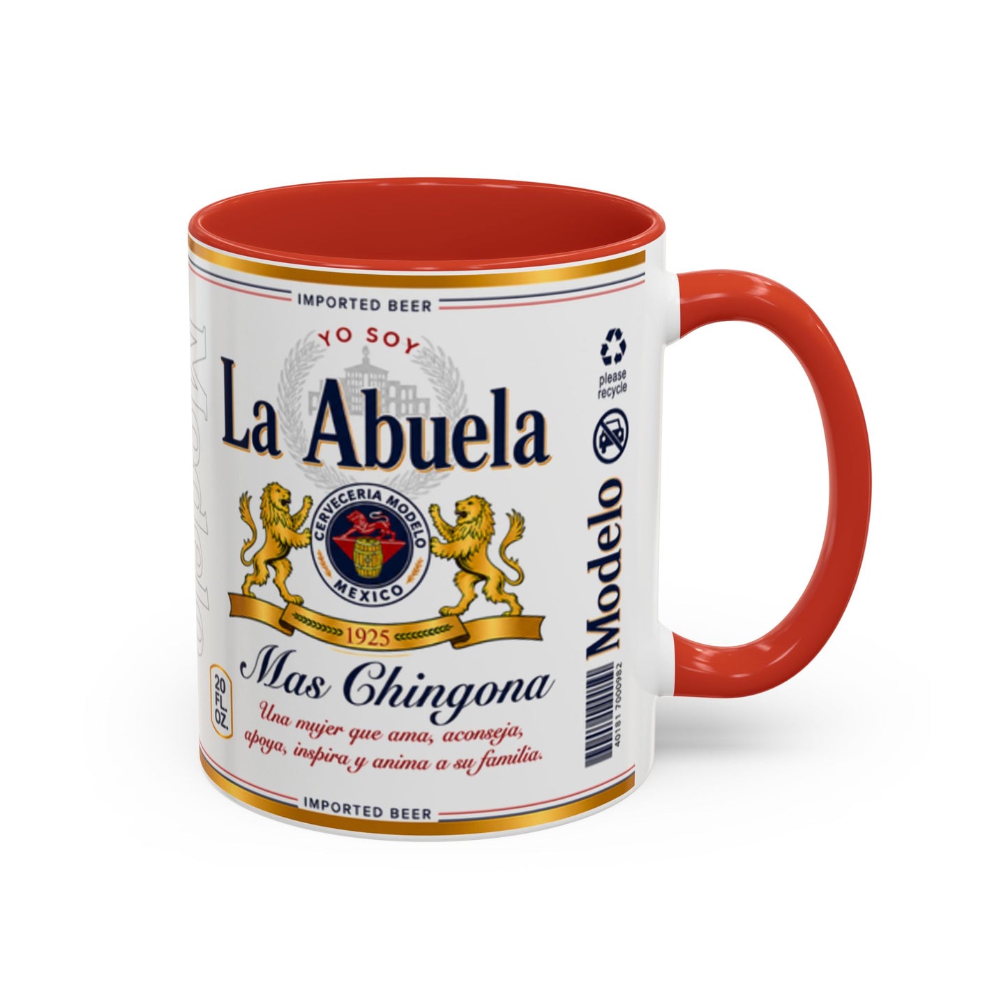 La Abuela Más Chingona Mug, Spanish Grandma Coffee Cup
