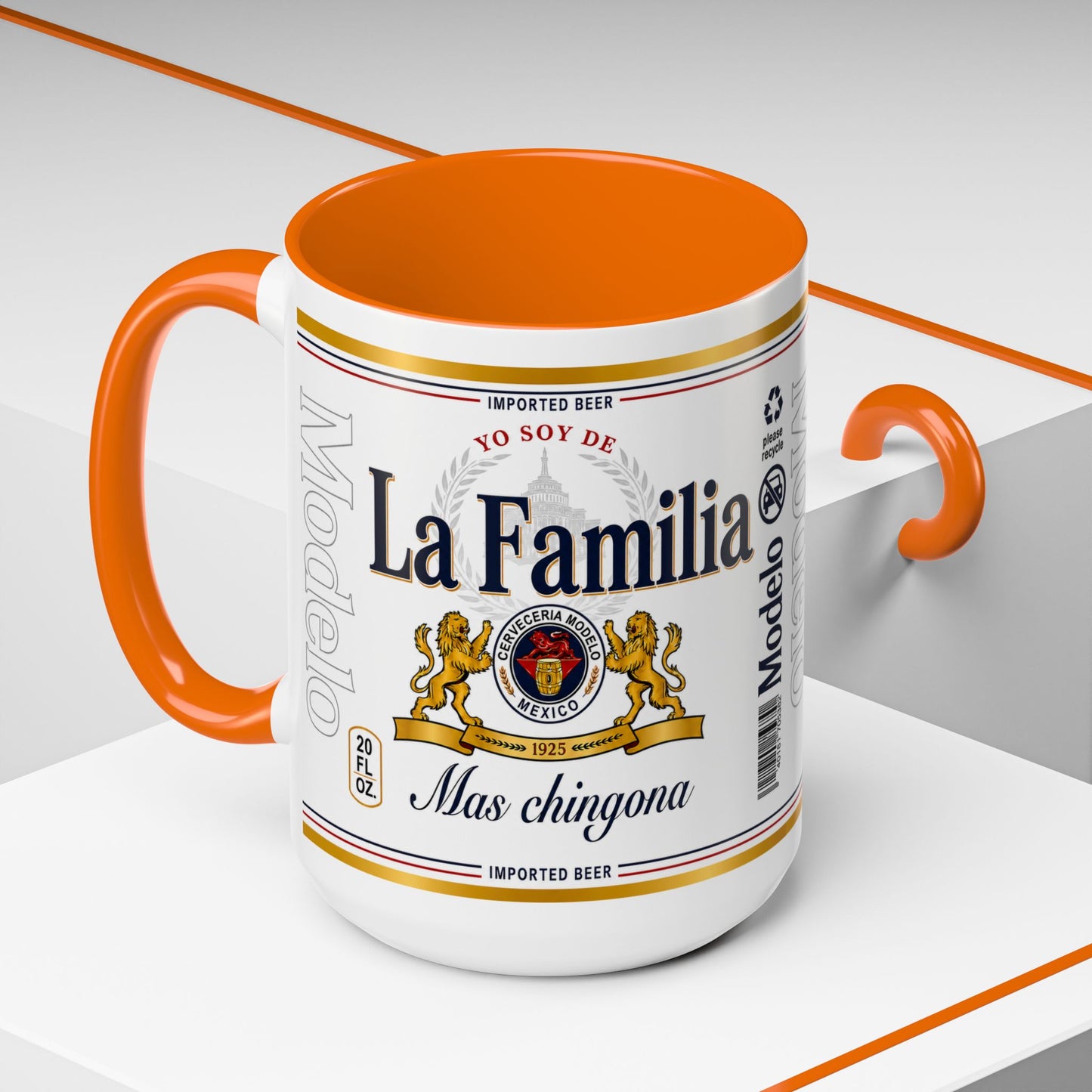La Familia Más Chingona Mug, Funny Spanish Family Coffee Cup