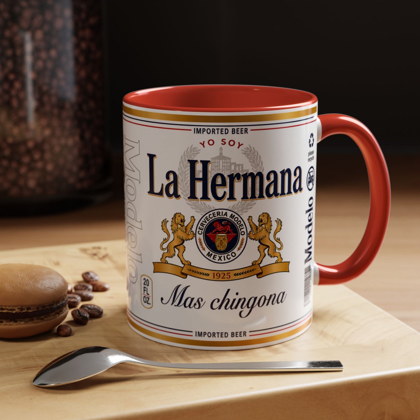 La Hermana Más Chingona Mug, Funny Spanish Sister Coffee Cup
