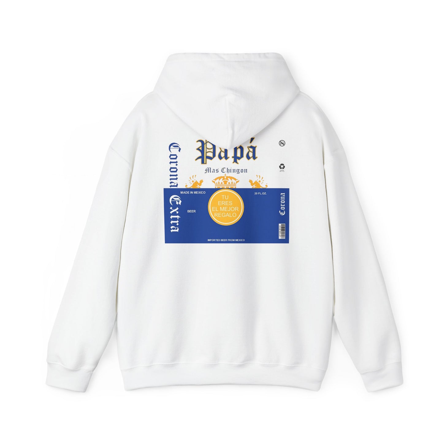 Cool Hoodie for Dad, Corona Extra Papa Mas Chingon