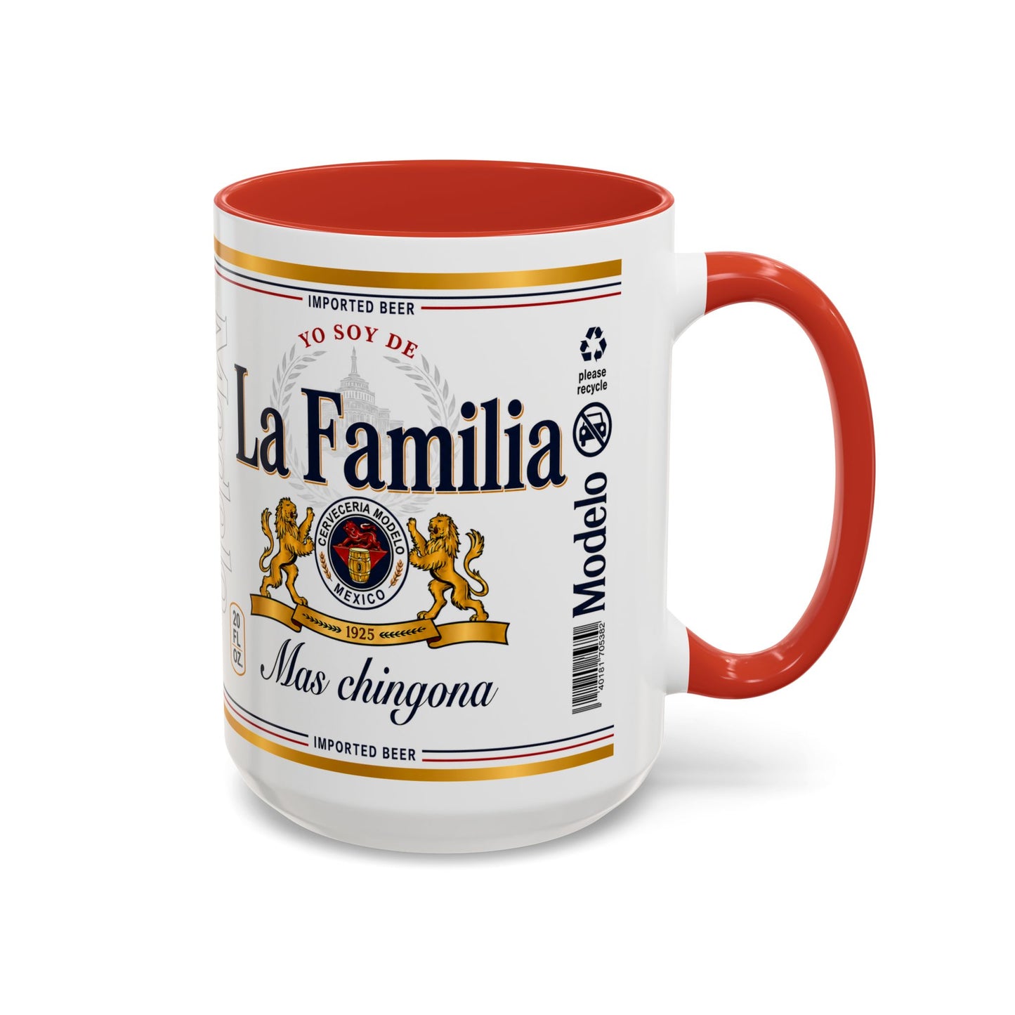 La Familia Más Chingona Mug, Funny Spanish Family Coffee Cup