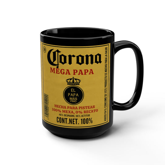 MEGA PAPA Funny Beer Gift, Mexican Parody Mug
