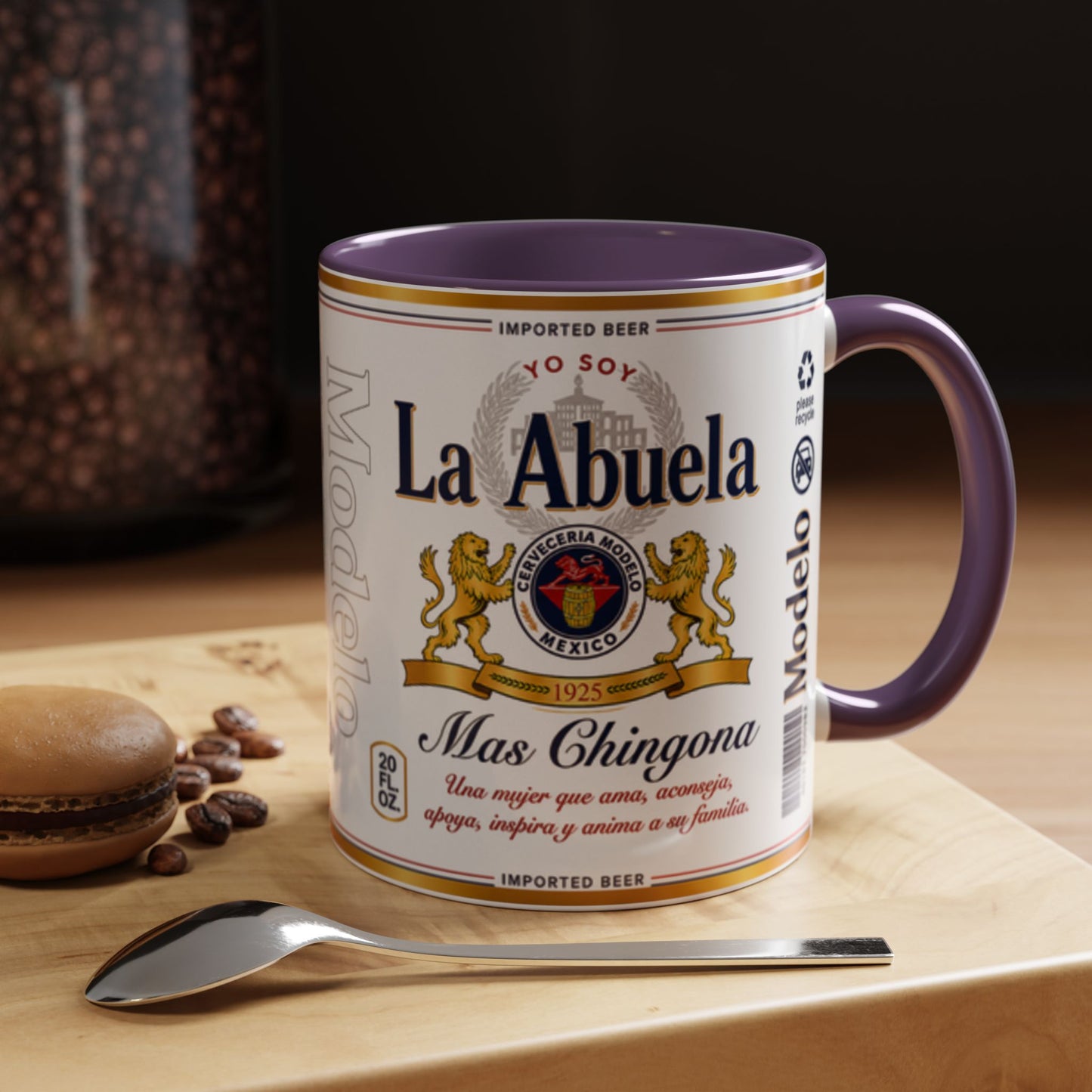 La Abuela Más Chingona Mug, Spanish Grandma Coffee Cup