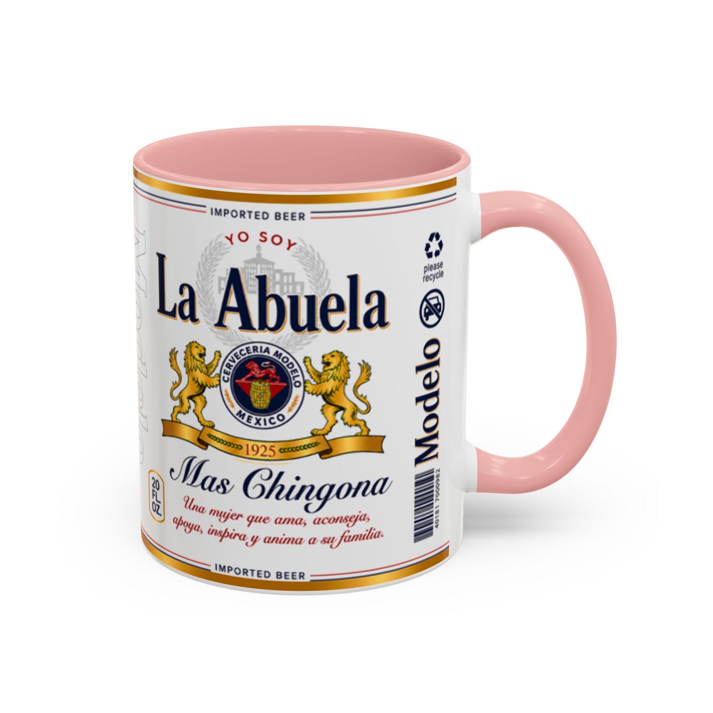 La Abuela Más Chingona Mug, Spanish Grandma Coffee Cup