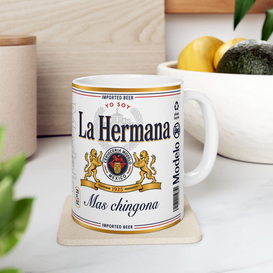 Yo Soy La Hermana Más Chingona Mug, Spanish Sister Gift