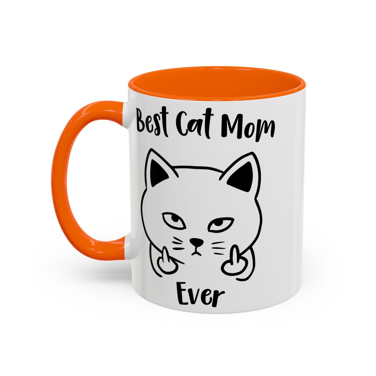 Best Cat Mom Ever Mug, Funny Cat Lover Coffee Cup