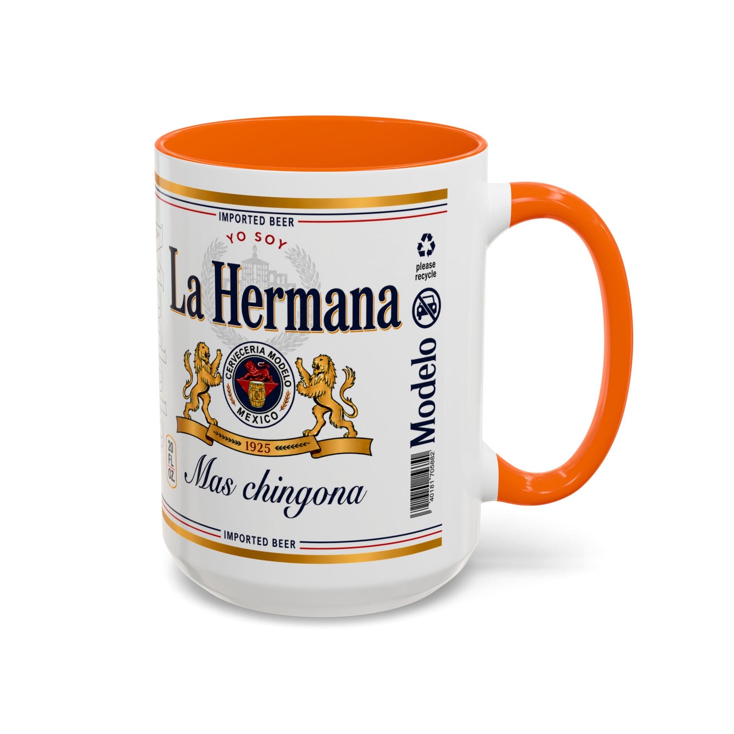 La Hermana Más Chingona Mug, Funny Spanish Sister Coffee Cup